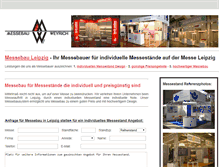 Tablet Screenshot of messestand-leipzig.com